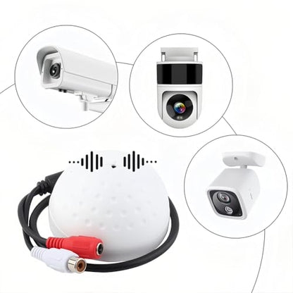 Joyzan High Sensitive Weatherproof Preamp, Microphone Audio Pickup | 100 Square Meters Wide Monitoring Range Portable Life Recorder for CCTV Security Camera