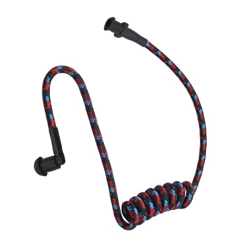 WODASEN Replacement Braided Nylon Fiber Acoustic Coil Tube Moisture Resistant Waterproof Color for Radio Earpiece (Red-Blue-Black-2) - color: Red-Blue-Black-2