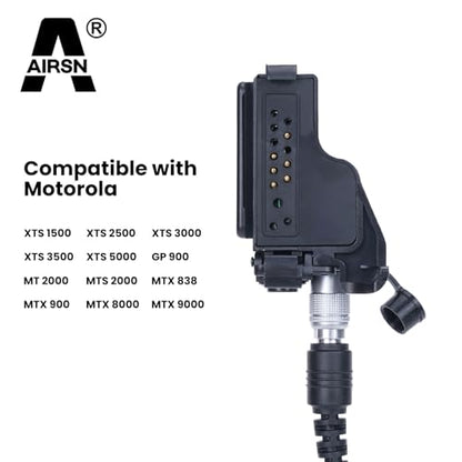 Quick Disconnect Police Lapel XTS2500 Radio Earpiece for M0torola XTS5000 XTS3000 Walkie Talkie Law Enforcement Surveillance Headset - style: Quick Disconnect Style