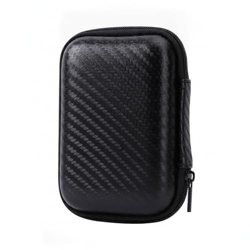 Hard Shell Storage Case for Earbuds, EVA Travel Organizer for Headphones and Cables, Compact 4.3 x 2.9 Inch (1 PC)