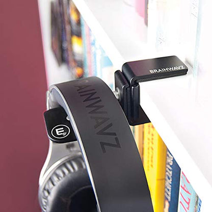 BRAINWAVZ Hengja - The Desk Headphone Stand Hanger Mount, All Metal, Rotatable Mount, PC & Gaming Headset Holder
