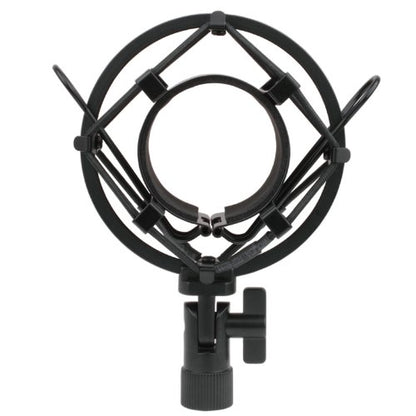 Black Universal Microphone Shock Mount for Large Diameter Diameter 48-51mm Condenser Microphone Metal Construction