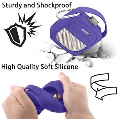 Silicone Cover for Bose SoundLink Micro 2nd Bluetooth Speaker | Scratch-resistant, Unhindered Sound, Silicone Construction, Portable Carrying Silicone Cover, Purple Silicone Cover - color: Purple Cover