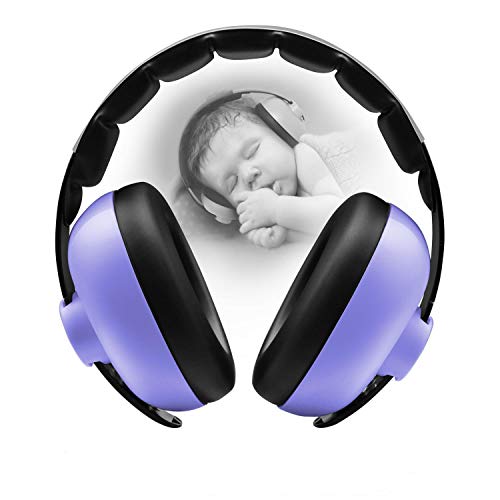BBTKCARE Baby Ear Protection Noise Cancelling Headphones for Babies for 3 Months to 3 Years - color: Purple