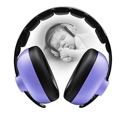 BBTKCARE Baby Ear Protection Noise Cancelling Headphones for Babies for 3 Months to 3 Years - color: Purple