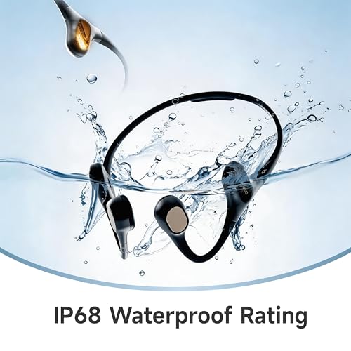 DREAME Aqua Plus Bone Conduction Headphones, Open-Ear Headphones, IP68 Waterproof Swimming Earbuds, Bluetooth 5.2 & MP3 Dual Mode, 32GB Storage, Secure Fit for Swimming, Gym and Running, Gray - color: Gray