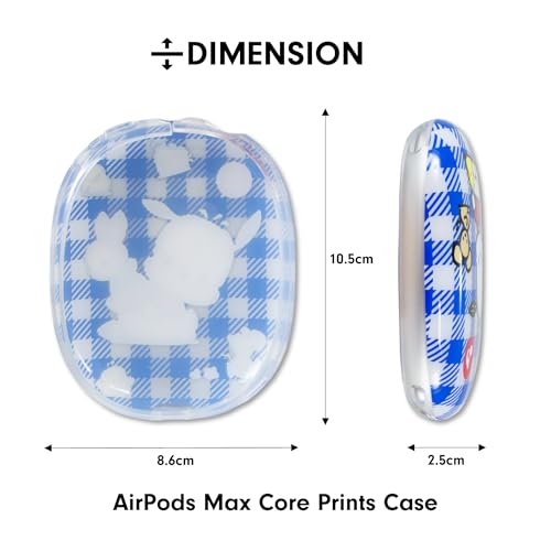 Sonix x Sanrio Protective Case for AirPods Max Headphones - Stylish TPU Hard Shell Ear Cup Covers | Gingham Pochacco - color: Gingham Pochacco