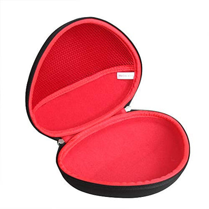 Hermitshell Hard Travel Case for OneOdio A70 / OneOdio Wired Over Ear Headphones Studio Monitor & Mixing DJ Stereo Headsets (Black+Red) - color: Black+Red