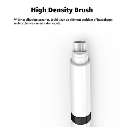 Dual-Brush Earbud Cleaning Pen | 4-in-1 Pro Kit for Precision & Durability, Tool Compatible with Airpods, Galaxy Buds, All Wireless Headsets -Black - color: Black