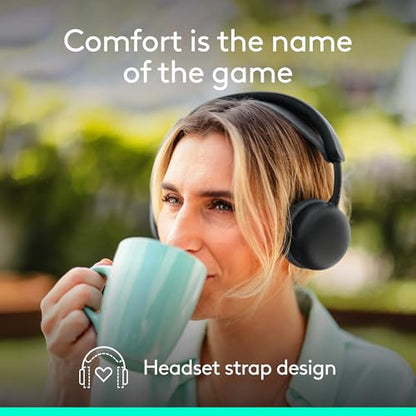 Logitech Zone Wireless 2 ES Noise Canceling Headset - Black | Noise-canceling wireless headset, adaptive hybrid ANC, Bluetooth connectivity - color: Black, style: Wireless