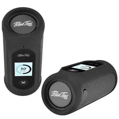 Protective Cover for Blue Tees Golf Player+ GPS Speaker, Silicone Cover for GPS Wireless Bluetooth Speaker (Black) | Blue Tees Golf Speaker Case – Soft Silicone, Full Protection, Dustproof, Magnetic Mount Compatible, Easy Clean, Case Only - color: Black