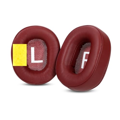 SE-MS7BT SE-MS9BN Earpads Replacement Ear Cushion Covers Compatible with Pioneer SE-MS7BT MS7 SE-MS5T SE-MS9BN Headphones Protein Leather Earpads Supple - color: Red
