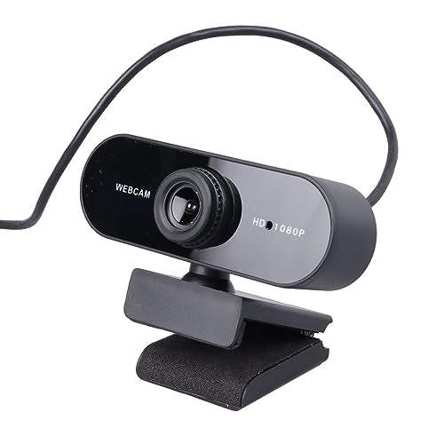 Diyeeni 1080P Computer Camera with Built in Microphone, Easy Installation, Widely Compatible with All Desktops & Laptops, Ideal for Video Recording, Conferencing, Live Streaming