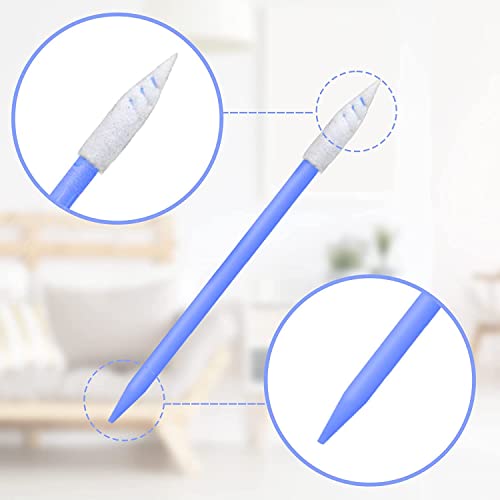 Wellgler's 100pcs Foam Cleaning Swabs, Multi-Purpose Cleanroom Foam Tip, Cleaning Swab Kitip,Lab Swabs. - color: 100pcs