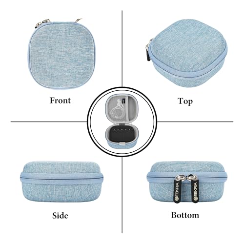 Geekria Hard Shell Carrying Case Compatible with Bose SoundLink Micro II Bluetooth Speaker, Portable Travel Bag with Cable Storage, Protective Cover with Keychain Hook (Blue) - color: Blue