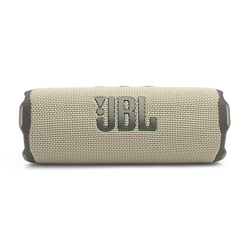 JBL Flip 7 Portable Bluetooth Speaker, Waterproof and Drop-Proof - Sand | Up To 16 Hours Playtime, IP68 Dustproof Build, Clip-On Loop, USB C Lossless Audio, Links With Other Speakers For Outdoor Use - color: Sand