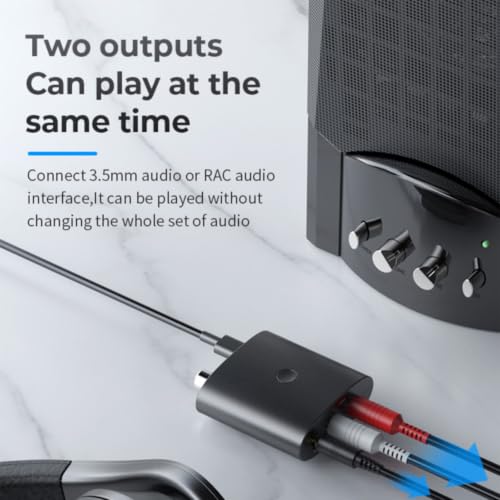 Bluetooth Receiver for Home Stereo, AUX RCA to Bluetooth Adapter