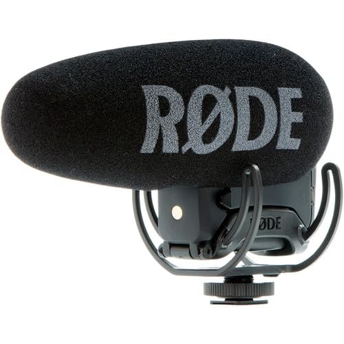 Rode VideoMic Pro+ On-Camera Shotgun Microphone Bundle with DeadCat VMP+ Artificial Fur Wind Shield — Safety Channel Supercardioid Camera-Mount Mic for Filmmaking, Vlogging, Documentary, Weddings