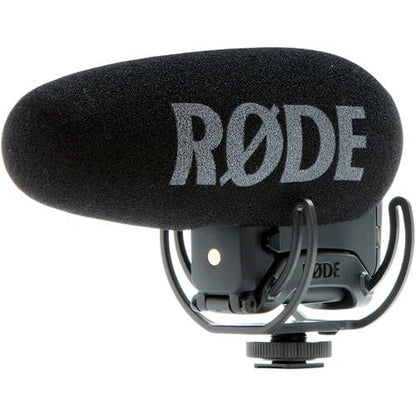 Rode VideoMic Pro+ On-Camera Shotgun Microphone Bundle with DeadCat VMP+ Artificial Fur Wind Shield — Safety Channel Supercardioid Camera-Mount Mic for Filmmaking, Vlogging, Documentary, Weddings
