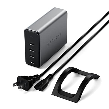Satechi 165W 4-Port USB-C GaN Charging Station, for Laptops, Tablets | For laptops, tablets, and phones, compatible with MacBook Air/Pro/Neo, iPad Air/Pro, iPhone 17, Galaxy S25, Windows - style: 165W GaN