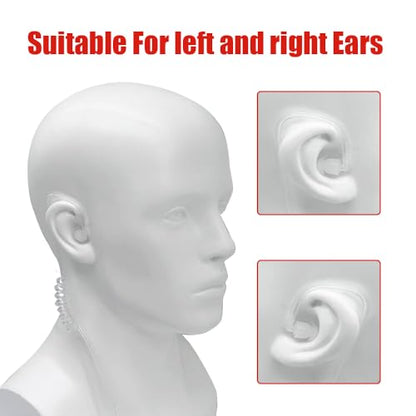 2Pack Walkie Talkies Earpiece with Mic Comfortable Acoustic Tube 2-Pin Headset with Mic Two Way Radio Earpiece for Baofeng UV-5R BF-888S,UV82 Retevis H777 RT22 - color: 2pcs