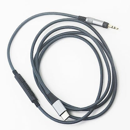 NewFantasia USB C Audio Cable Compatible with Sennheiser HD598SE HD598 HD560s HD620S HD598Cs HD599 HD579 Headphone, Remote Volume Mic Compatible with iPhone 15, for Samsung Galaxy for Oneplus Android