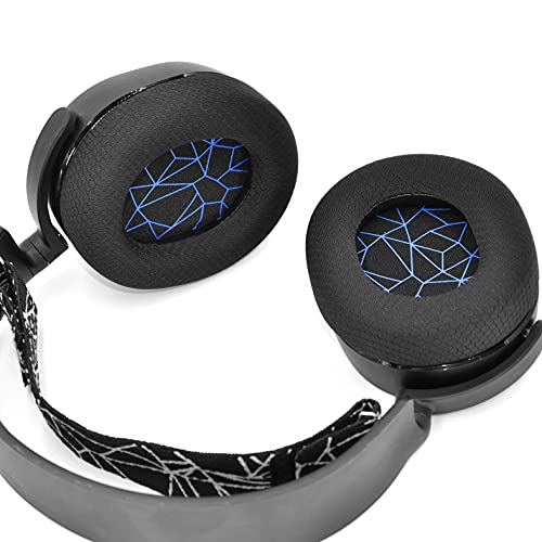 Defean Earpads for SteelSeries Arctis 7/9 (Not Fit Nova)-Blue Line - color: Black_blue