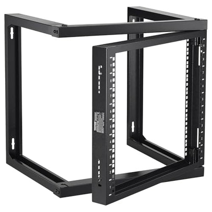 VEVOR 9U Server Rack, Wall Mount Network Rack for 19 Inch IT & AV Equipment, Open Frame 18" Deep 150 lbs Max Load Capacity - size: 9U-1