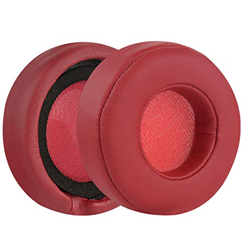 Geekria Replacement Ear Pads for Monster Beats MIXR Headphones Ear Cushions, Repair Parts (Red) - color: Red
