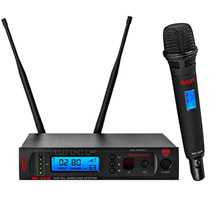 Nady W-1KU HT 1000 Channel UHF True Diversity Handheld Wireless Microphone System with Carrying Case - size: Single Transmitter, style: Handheld Microphone System