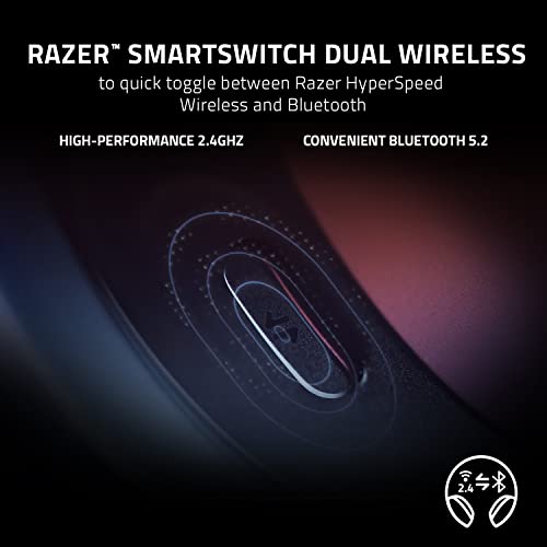 Razer Barracuda Wireless Gaming & Mobile Headset, 2.4GHz + Bluetooth, Black - color: Classic Black, size: Standard, style: Barracuda
