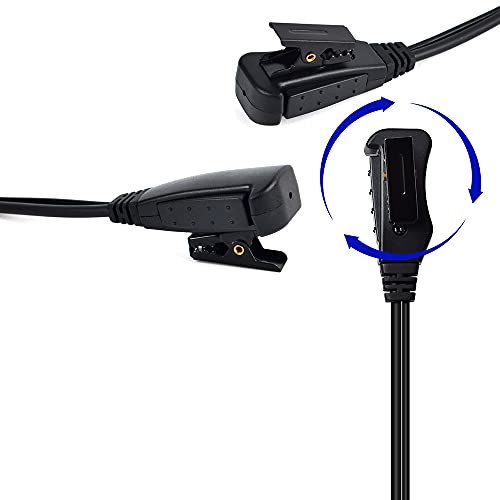 HYS Surveillance Kit Acoustic Tube Earpiece, 2-Way Radio Headset Built-in line mic PTT(Push to Talk) with Medium Silicon Earmold for Yaesu Vertex VX-6R VX-7E VX-127 VX-170 Walkie TalkieRadio