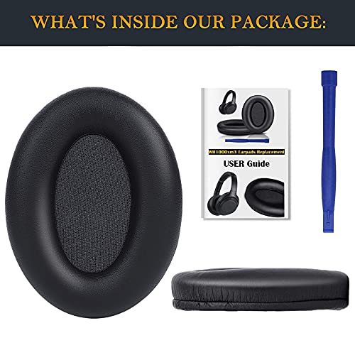 SOULWIT Earpads for Sony WH-1000XM3 - Black | for WH1000XM3(XM3) Headphones - color: Black