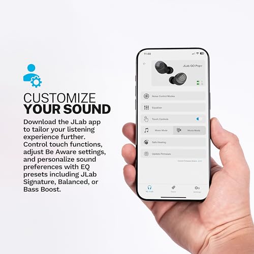 JLab Go Air Pop+ True Wireless Bluetooth Earbuds in Lilac Plus Cloud Foam Mnemonic Earbud Tips