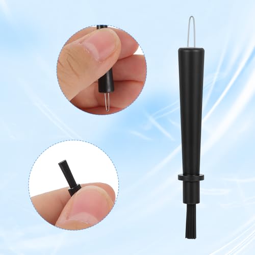 8 Pieces Hearing Aid Cleaning Tools Cleaner Brush Kits Hearing Amplifier Brush Tools with Wax Loop Essential Accessories for Earbuds Headphones