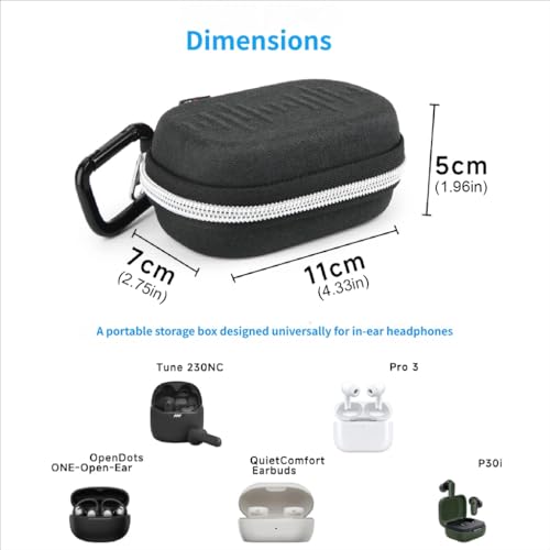 Hard Storage Bag for in Ear Monitors Features Quick Access Carabiner Clip