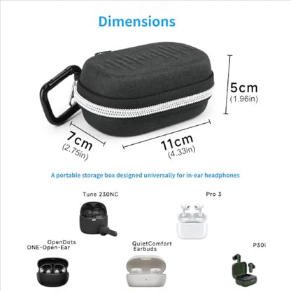 Hard Storage Bag for in Ear Monitors Features Quick Access Carabiner Clip