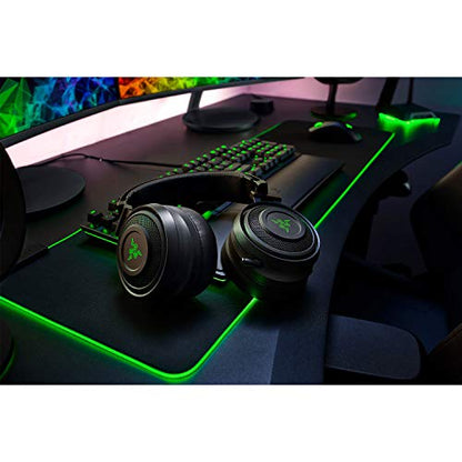 Razer Nari Wireless 7.1 Surround Sound Gaming Headset: THX Audio, Auto-Adjust Headband & Swivel Cups, Chroma RGB, Retractable Mic, For PC, PS4, PS5, Black