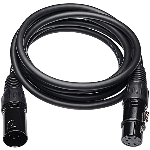 CNCESS 4-Pin XLR Male to Female Balanced Extension Cable, 6 ft, 1 Cable - size: 6 Feet, 1-Pack