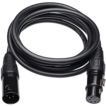CNCESS 4-Pin XLR Male to Female Balanced Extension Cable, 6 ft, 1 Cable - size: 6 Feet, 1-Pack