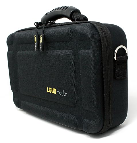LOUDmouth Dual Wireless Microphone Case | Hard Shell Travel EVA Storage Box for Two Wireless Mics | Hardshell Carrying Case | CASE ONLY | 12.5" x 7" x 3.25"