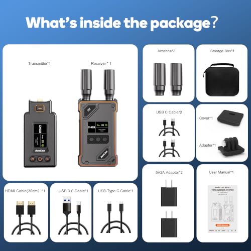 Wireless HDMI Transmitter for Pocket/Action/Insta 360, HD Video Receiver - size: The second generation