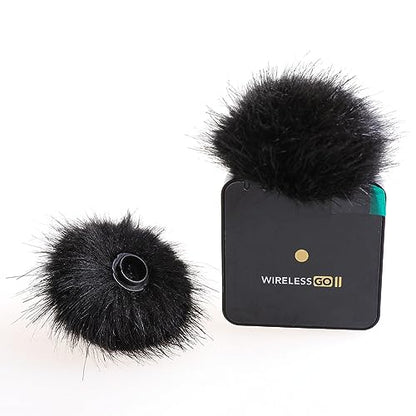 2x Wind Muff Furry Windscreen Windproof for Wireless Go II Microphone System, WIGOIIS
