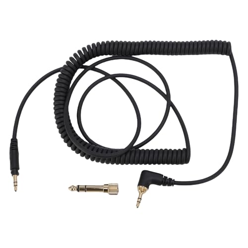 Headphone Extension Spring Cable, Secure Connection, Lossless Sound Quality, No Tangling, for DJ1200 Headphone, Extend Up to 3.3meter for DJ Booths, Studios or Home Use