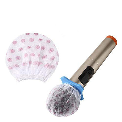 N / A 200 Pieces Disposable Microphone Cover, Protective Mic Cap, Hygiene Microphone Cover, Fit to O Shape Microphones, for KTV, Recording Studio, Lectures(White-red dot)