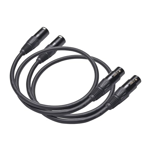XLR Adapter Cable - XLR Male to Female Balanced Microphone Cable - size: 24 in
