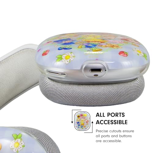Sonix x Strawberry Shortcake Protective Case for AirPods Max 2 & 1 (Purrfect Pets Blue) - color: Strawberry Shortcake Purrfect Pets Blue