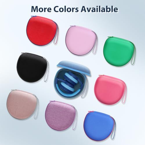 Kids Headphones Case for iClever/Acer Etc Kid Headphone,Blue+Blue,Case Only | for iClever BTH12 HS19 BTH20 BTH22 BTH26/Candy Bila/Acer/JBL Junior 320/MIDOLA/JoySpark/ADOOPE Etc Girls Boy Kid Headphone - color: Blue+Blue Edge