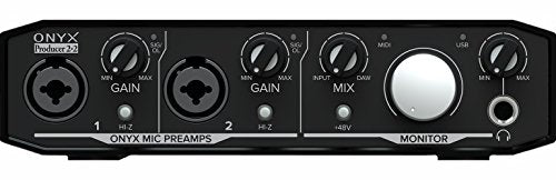 Mackie Audio Interface, Onyx Producer 2X2 USB Audio Interface with MIDI (Onyx Producer 2-2) - style: 2 Mic Res w/MIDI