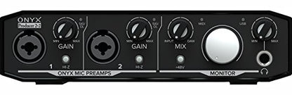Mackie Audio Interface, Onyx Producer 2X2 USB Audio Interface with MIDI (Onyx Producer 2-2) - style: 2 Mic Res w/MIDI
